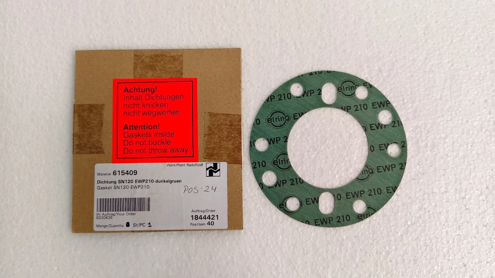 Elring ewp210 / EWP 210 Gasket Pos:24